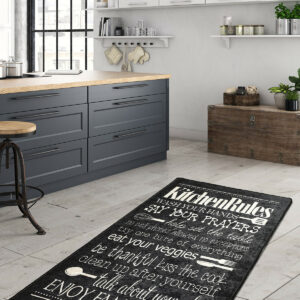 Kitchen Rules Svart 80x150 cm - Wiltonmatta (1)