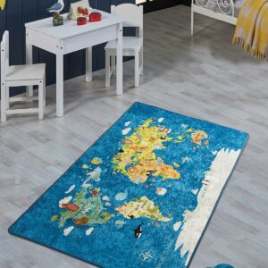 World Map 100x160 cm - Barnmatta (1)