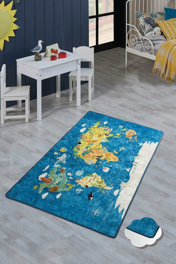 World Map 100x160 cm - Barnmatta (1)