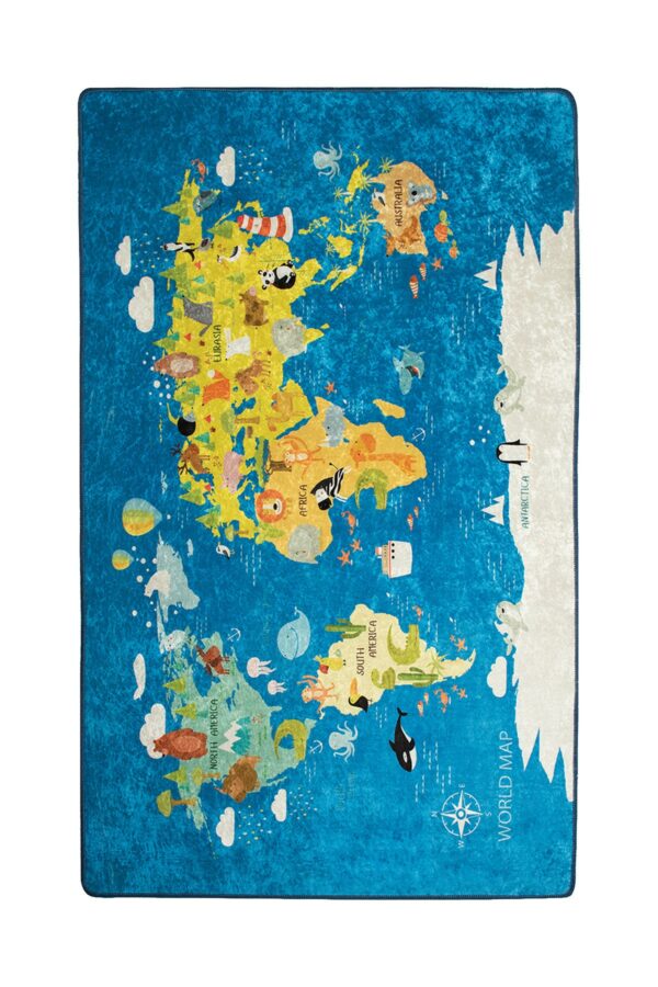 World Map 100x160 cm - Barnmatta (2)