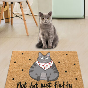 Not fat just fluffy 40x60 cm - Kattmatta