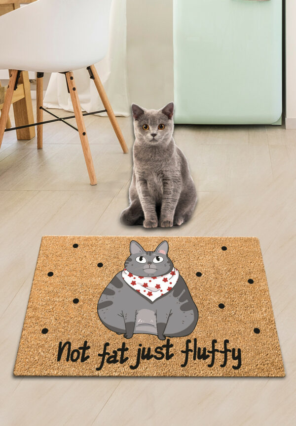 Not fat just fluffy 40x60 cm - Kattmatta