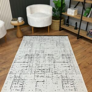 Bohem vit 200x200 cm - Modern matta